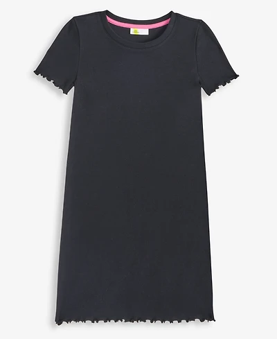 Epic Threads Little & Big Girls Ribbed Lettuce-Hem Dress, Exclusively at Macy's