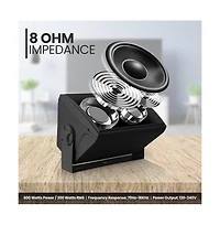 Pyle 5.25” Bluetooth Wireless Wall Mountable Speaker System with 2-Way Full Range Stereo Sound, 300W Rms