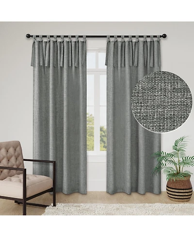 Garrett Textured Tie Knots Curtains Pair