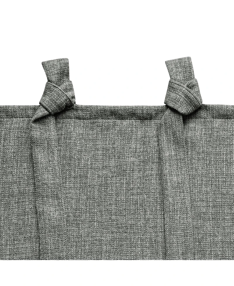 Garrett Textured Tie Knots Curtains Pair