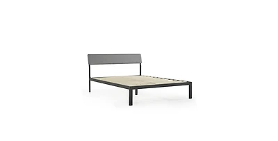 Slickblue Headboard Platform Bed with Wooden Slats for Support and Style