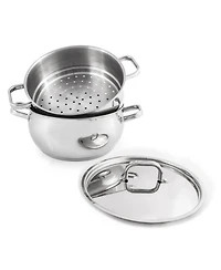 BergHOFF Belly Shape 18/10 Stainless Steel 9.5" Stock Pot with Ss Lid, 5.5qt.