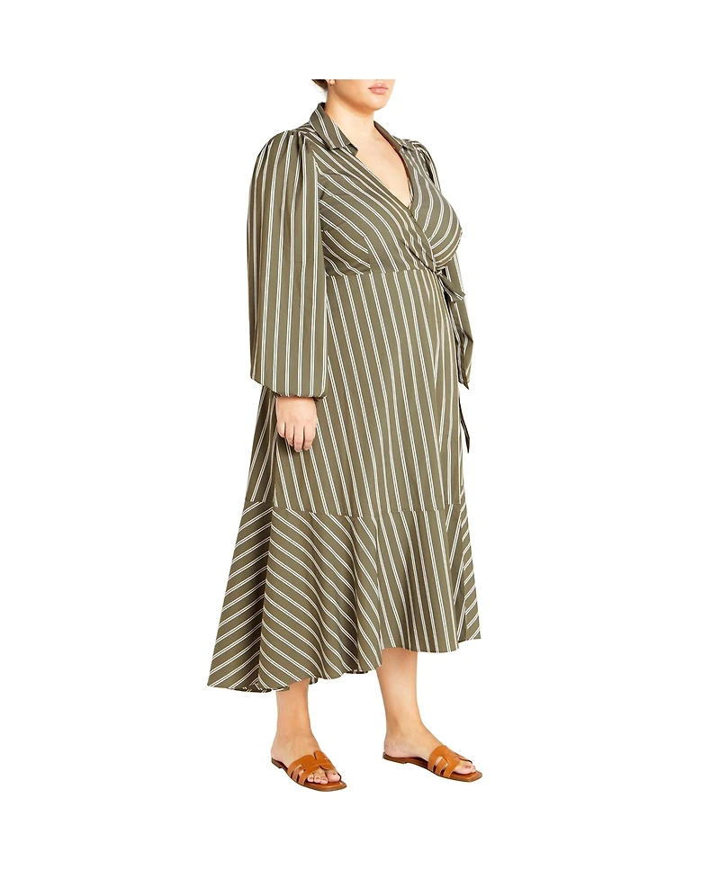City Chic Plus Selena Wrap Dress