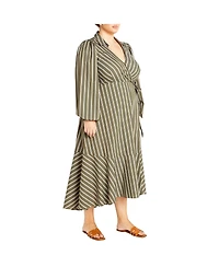 City Chic Plus Selena Wrap Dress
