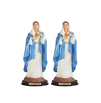 Fc Design "2-pc Set" 12"H Sacred Heart of Maria Statue Holy Figurine Statue Ornament Home Room Office Decor and Perfect Ideas for Housewarming, Holida