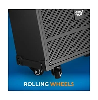 Pyle 12" Portable Wireless Bt Streaming Pa Speaker System - Built-in Rechargeable Battery, Wireless Microphone, Usb/Micro Sd/Fm, 800W