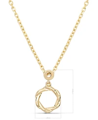 Devata Eternity Pendant Chain Necklace in 14K Gold, 16 in adj to 18 in, approx. 4.1 grams