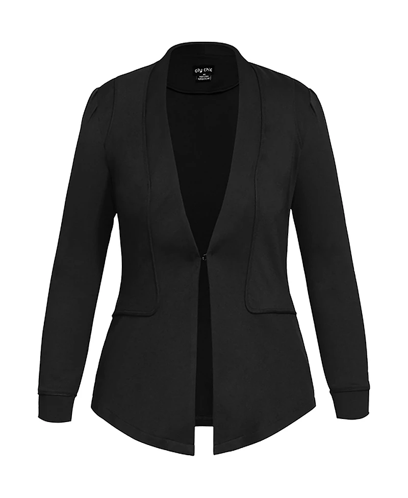 City Chic Women's Piping Praise Jacket