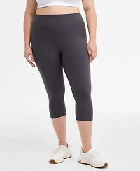Id Ideology Plus Soft Cropped Leggings, Exclusively at Macy's