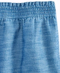 Epic Threads Little & Big Girls Eyelet-Trim Chambray Skirt, Exclusively at Macy's