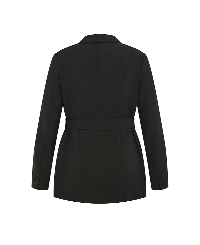 City Chic Plus Size Belted Yasmine Jacket