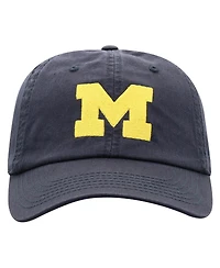 Top of the World Men's Navy Michigan Wolverines Team Logo Washed Adjustable Hat
