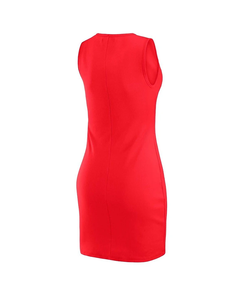 Wear by Erin Andrews x Gracie Hunt Women's Red Kansas City Chiefs Ribbed Tank Dress