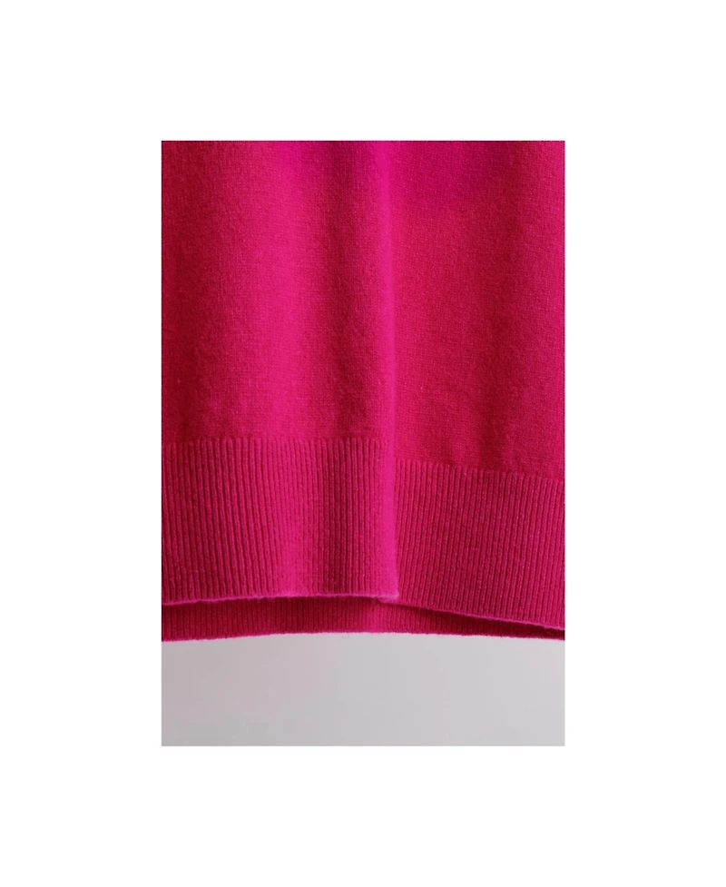 Jennie Liu Women's 100% Pure Cashmere Long Sleeve Crew Neck Pullover Sweater