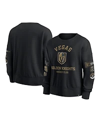 Fanatics Women's Black Vegas Golden Knights Go Team Pullover Sweatshirt