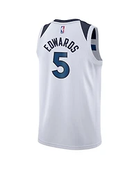 Nike Big Boys and Girls Anthony Edwards White Minnesota Timberwolves Swingman Jersey - Association Edition