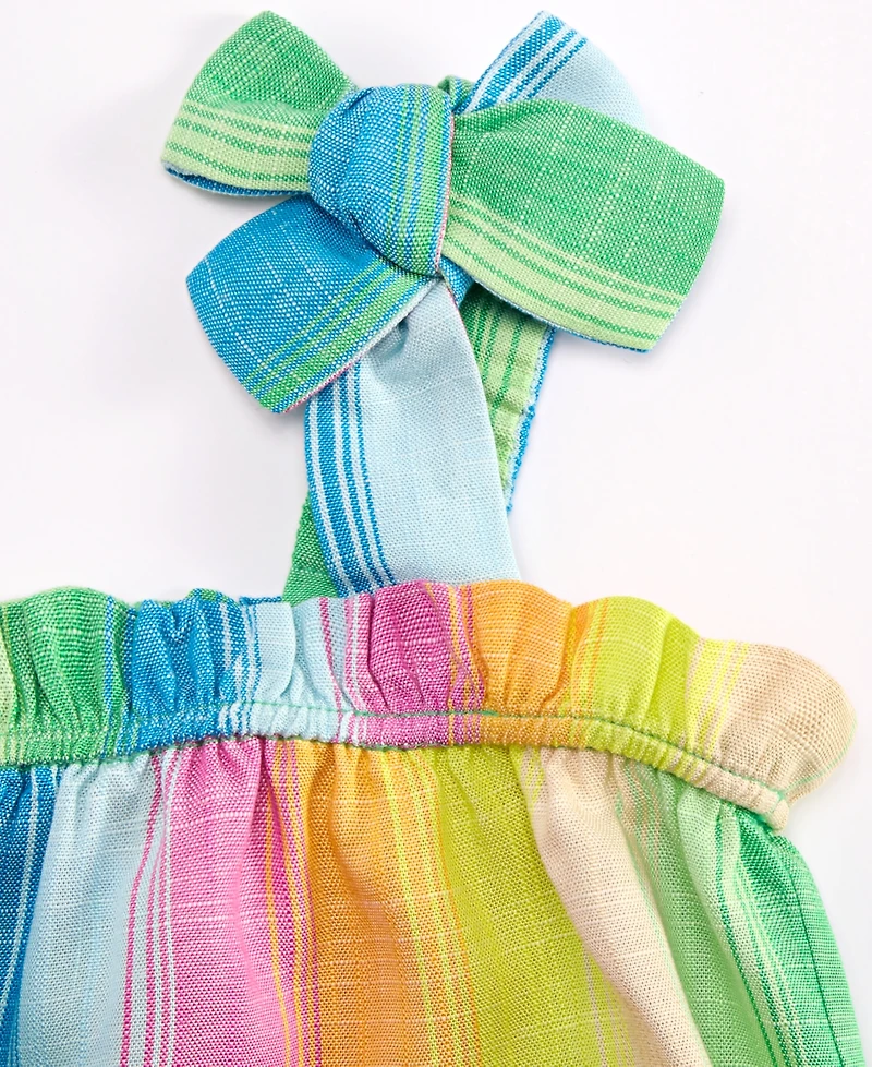 Epic Threads Toddler Girl Striped Bow Dress, Exclusively at Macy's