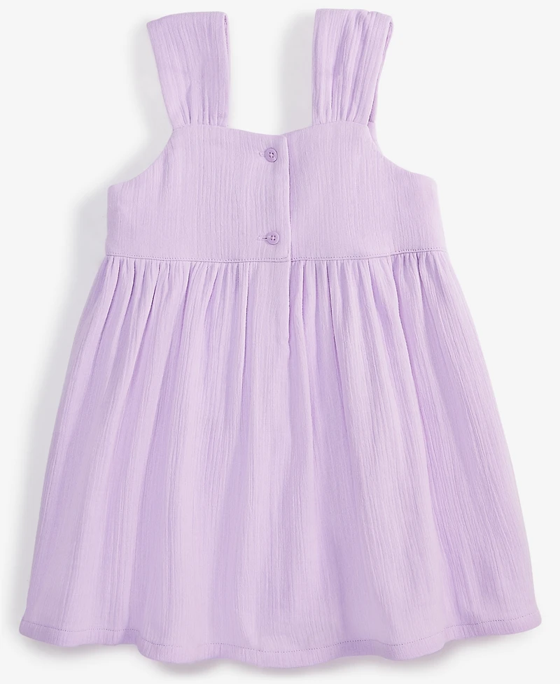 Epic Threads Girls Lilac Moon Solid Gauze Sleeveless Dress, Toddler, Exclusively at Macy's