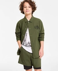 Epic Threads Little Big Boys Pickleball Club Coach Jacket Los Angeles Graphic T Shirt Layered Look Shorts Exclusively At Macys