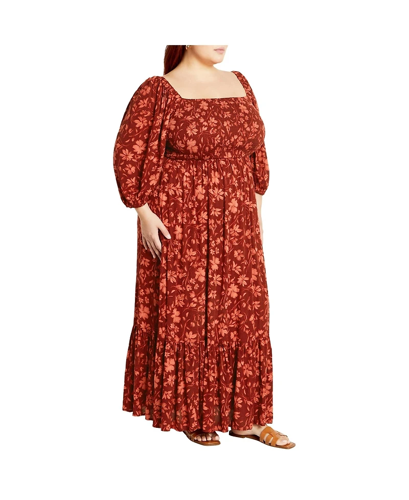Plus Kaylee Print Maxi Dress