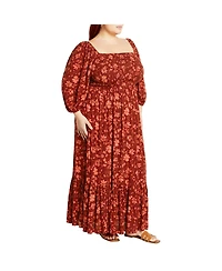 Plus Kaylee Print Maxi Dress