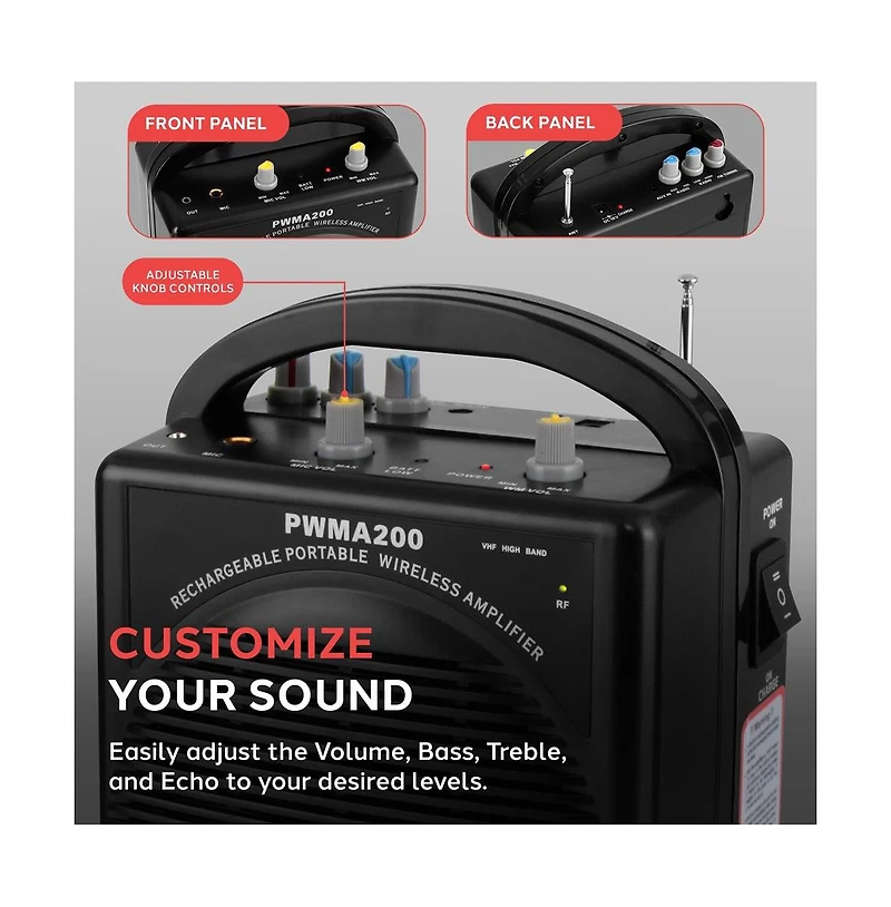 Pyle Portable Pa Speaker & Microphone System