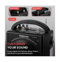 Pyle Portable Pa Speaker & Microphone System
