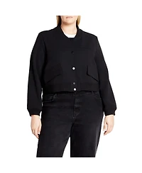 City Chic Plus Ivy Bomber Jacket
