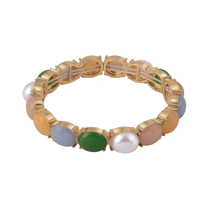 Laundry by Shelli Segal Multi Color Cab Stretch Bracelet