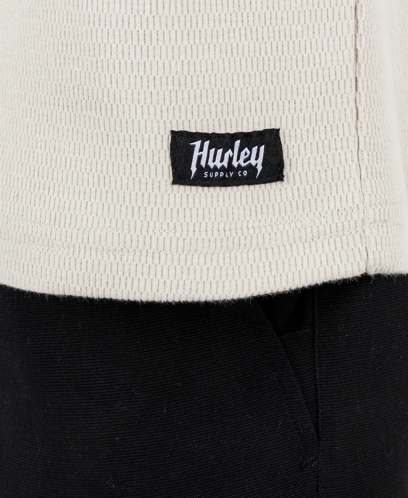 Hurley Men's Tradesman Thermal Long Sleeve Crew T-Shirt