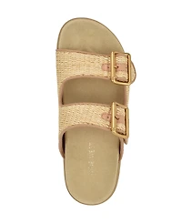 Nine West Women's Timma Double Strap Slip-On Flatform Sandals