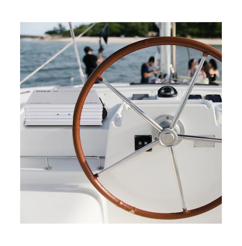Pyle 4-Channel Marine Bluetooth Amplifier - 400 Watt Waterproof