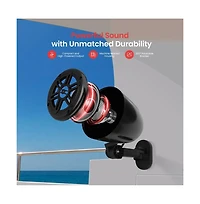 Pyle 4 Waterproof Marine Box Speakers, 150W, 2-Way Off-Road System (Black)