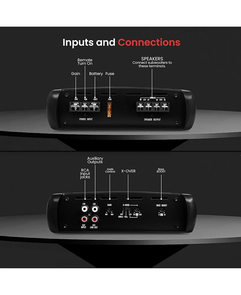 Pyle 2-Channel Bridgeable Mosfet Amplifier, 2000 Watt Max, Invincible Series