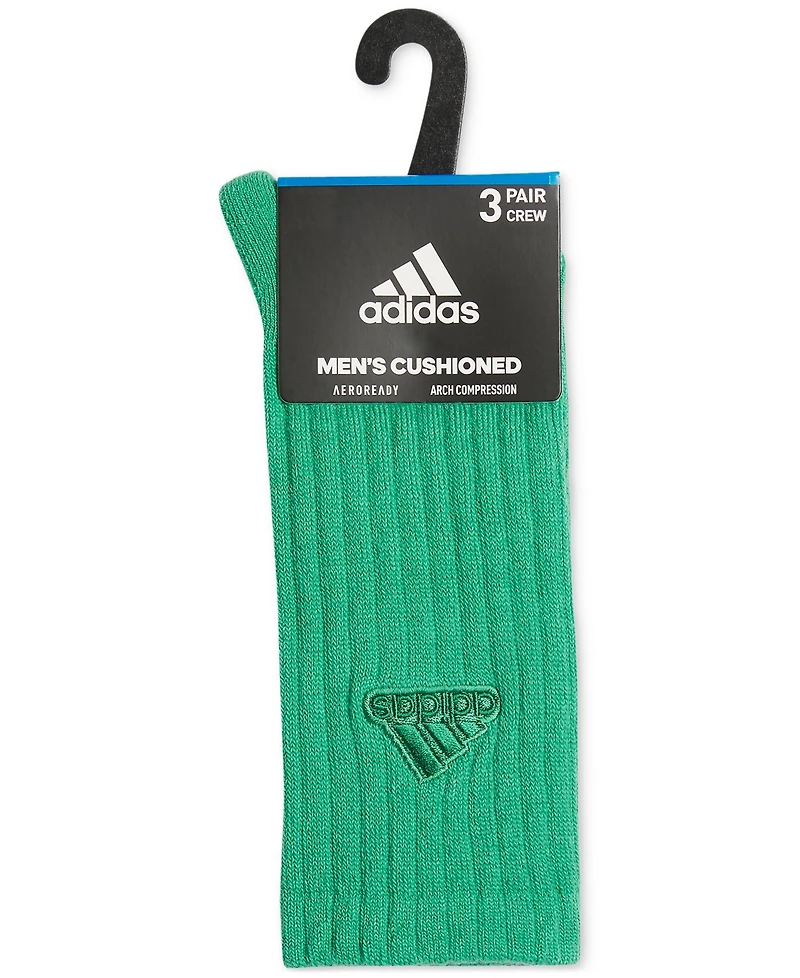 adidas Men's 3pk. Classic Cushioned Crew Socks
