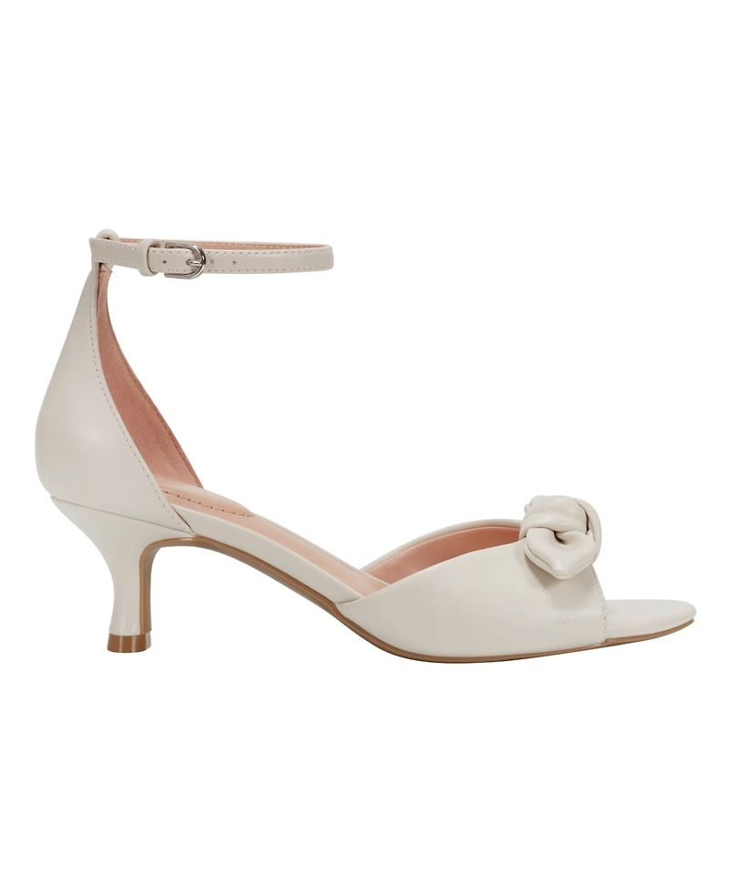 Bandolino Women's Andora Bow Kitten Heel Sandals