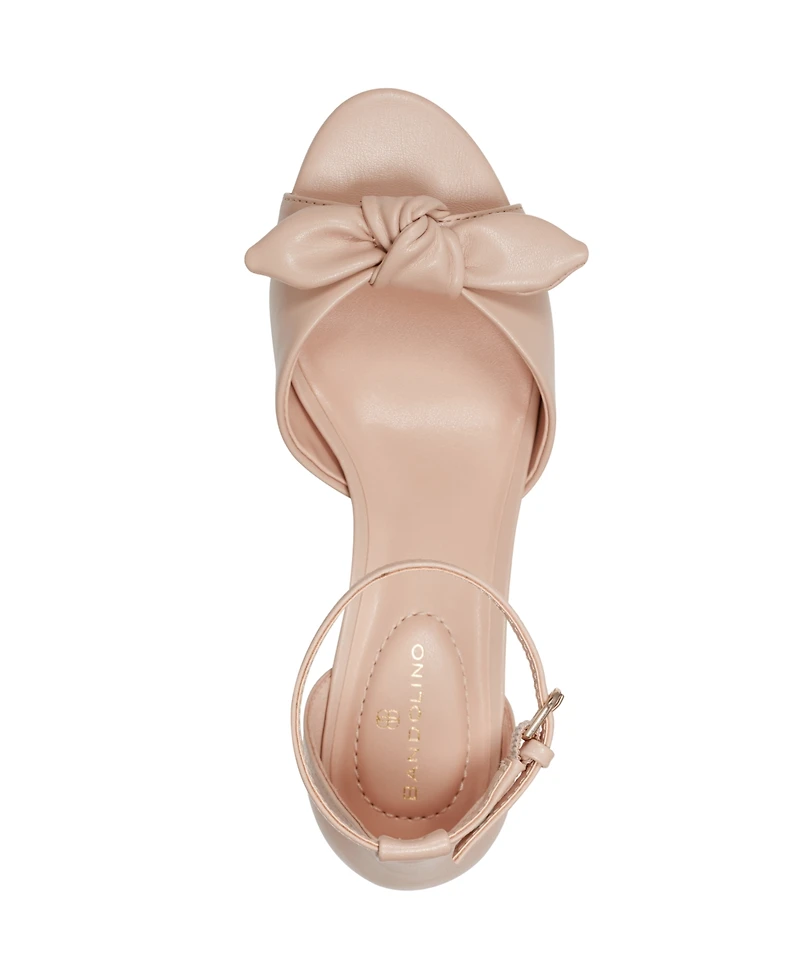 Bandolino Women's Andora Bow Kitten Heel Sandals