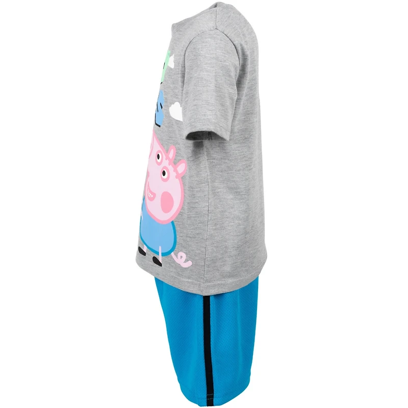 Peppa Pig Boys T-Shirt and Mesh Shorts Outfit Set