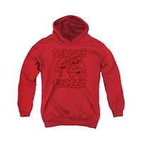 Sesame Street Youth Group Crunch Pull Over Hoodie