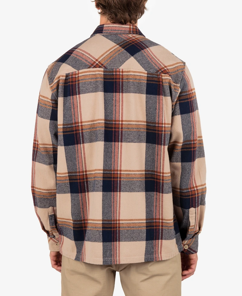 Hurley Men's Santa Cruz Shoreline Flannel Long Sleeve Shirt