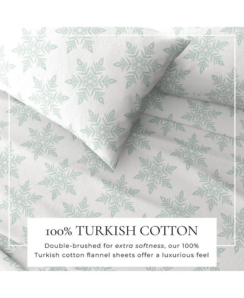 Linery & Co. 100% Turkish Cotton Winter Flannel Sheet Set
