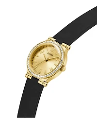 Guess Women's Analog Black Silicone Watch, 32mm