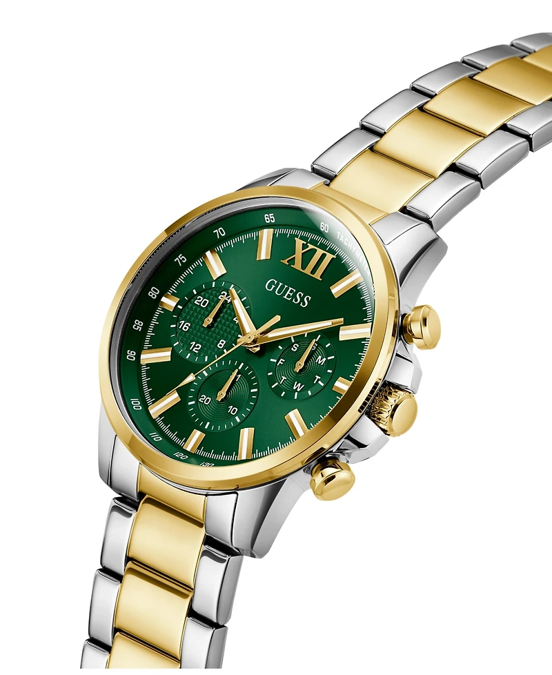 Guess Men's Multi-Function Two-Tone Stainless Steel Watch, 44mm