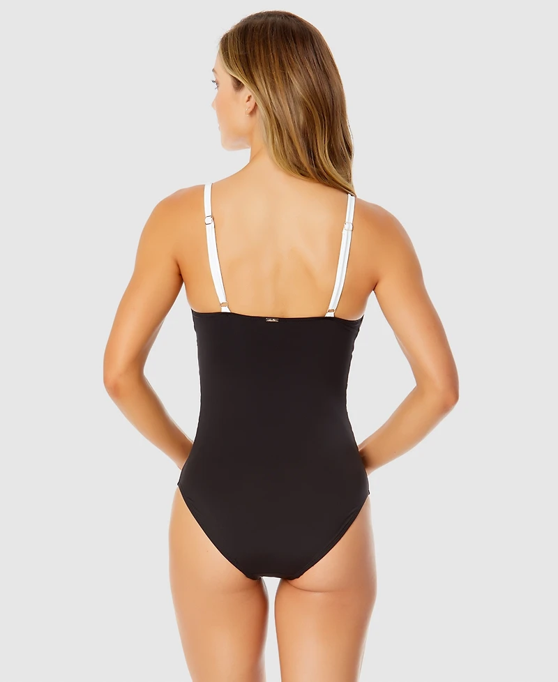 Anne Cole Women's Mesh-Inset One-Piece Swimsuit