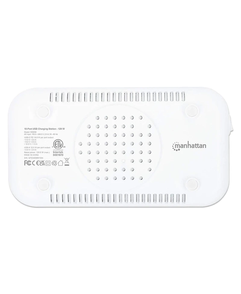 Manhattan 10-Port Usb Power Delivery Charging Station - 120 W