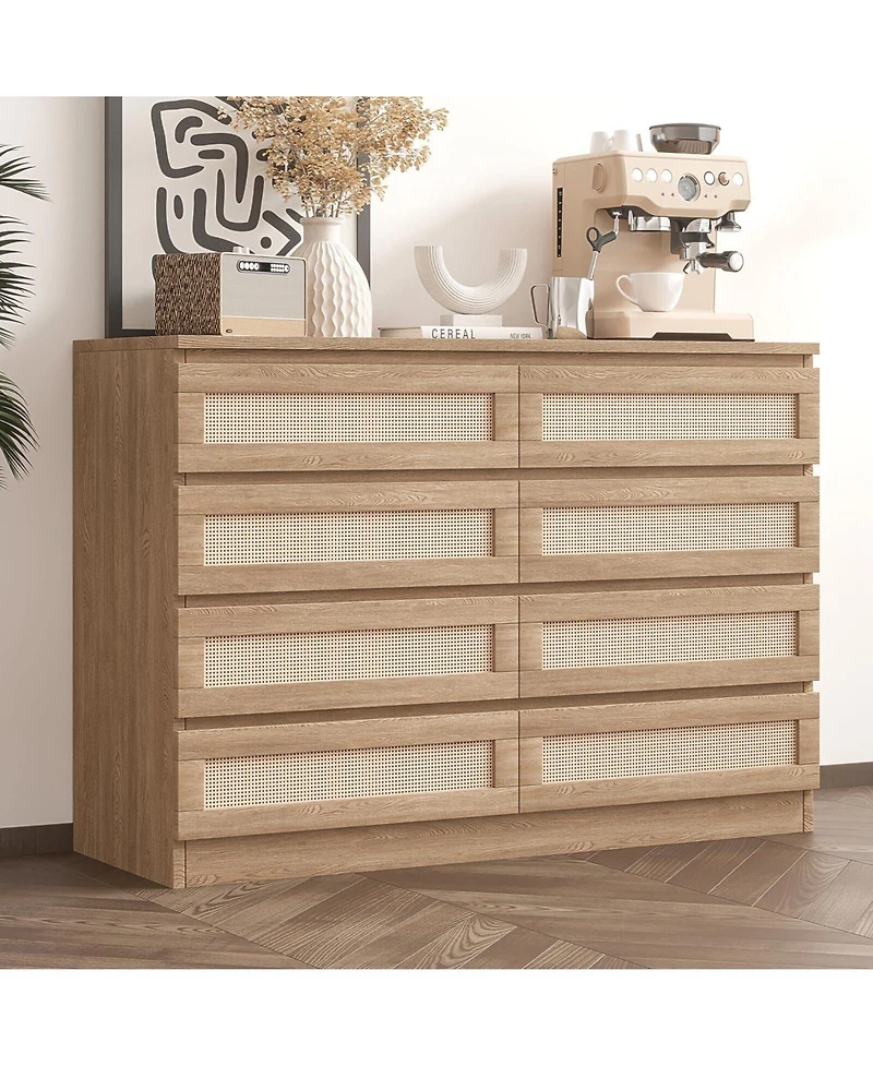 gaomon 8 Drawer Double Dresser for Bedroom