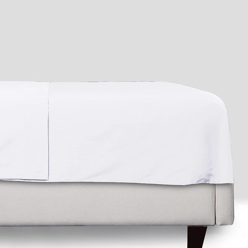 Luxury Flat Sheet Only - 400 thread count 100% Cotton Sateen, Soft, Breathable & Durable Top by California Design Den -King