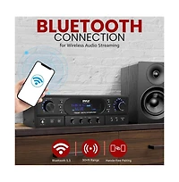 Pyle Home Theater Wireless Bt Streaming Receiver Amplifier
