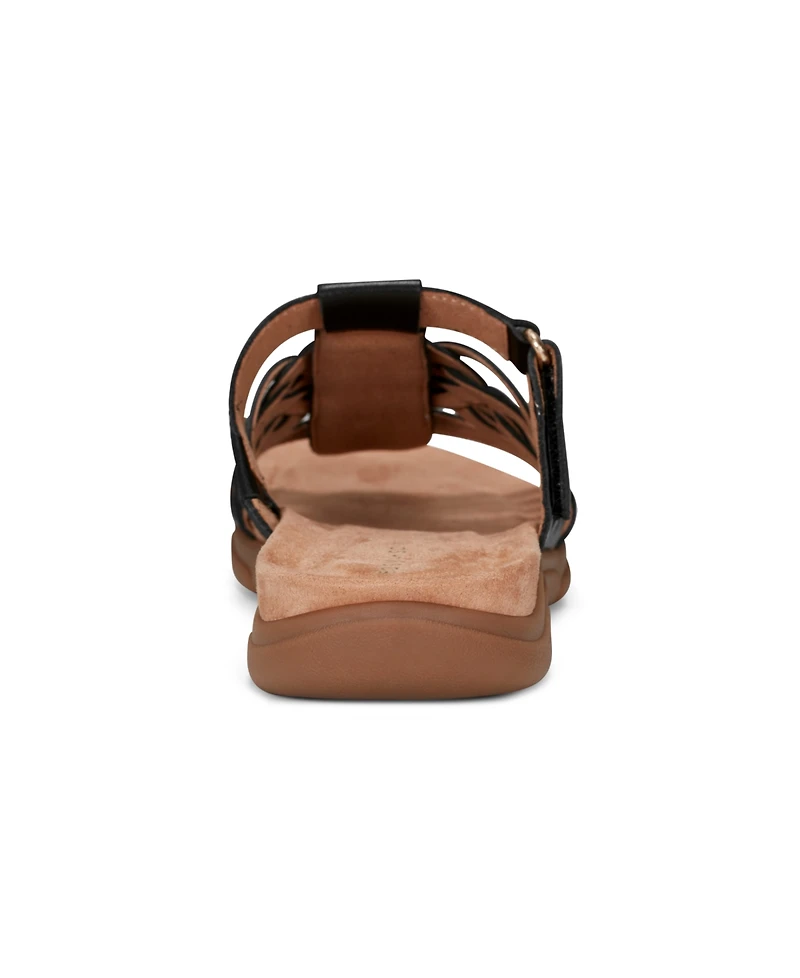 Easy Spirit Women's Mindi Woven Flat Slide Sandals