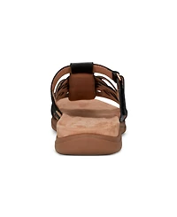 Easy Spirit Women's Mindi Woven Flat Slide Sandals